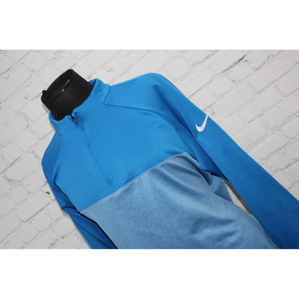 Nike Golf Pullover Women XL Blue 1/4 Zip Long Sleeve Sweatshirt Polyester